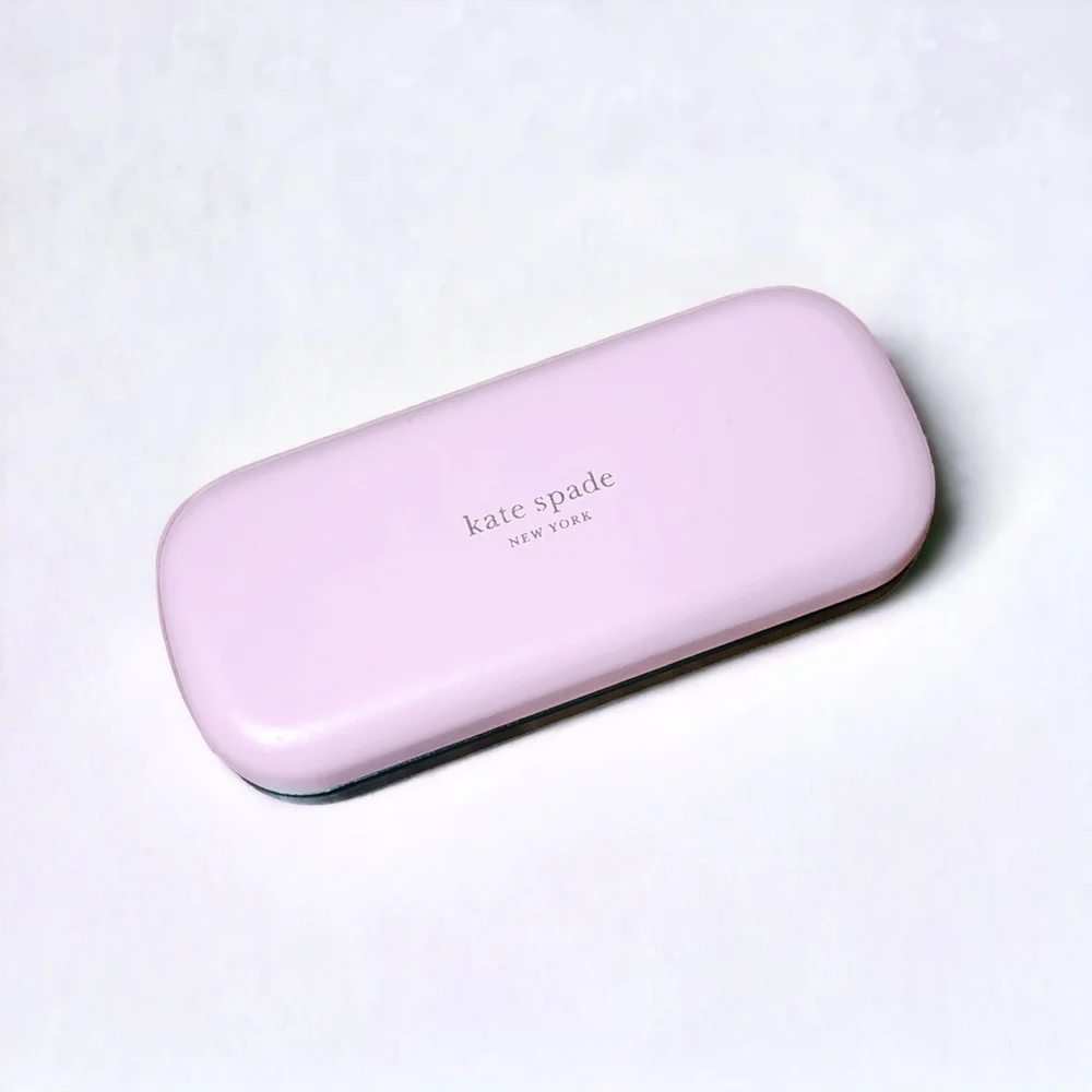 Kate Spade Pink Green Hardshell Sunglasses Case